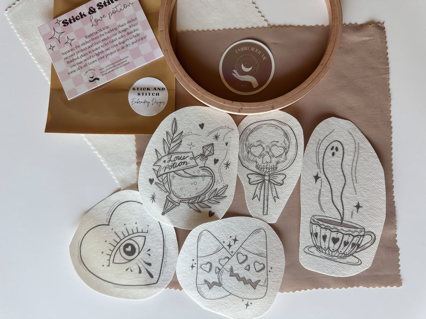 Love Potion Stick & Stitch Embroidery Pack