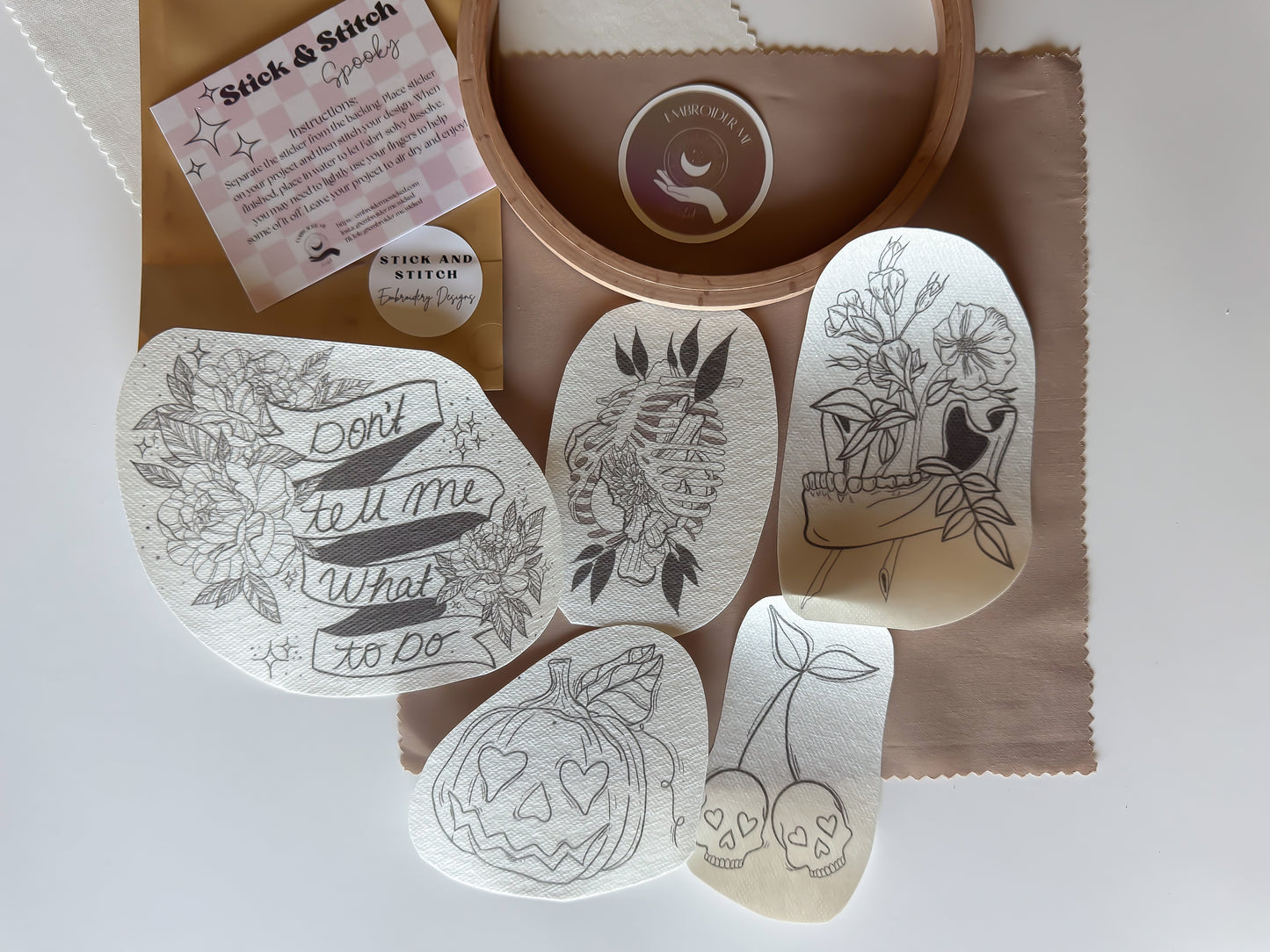 Spooky Stick & Stitch Embroidery Pack