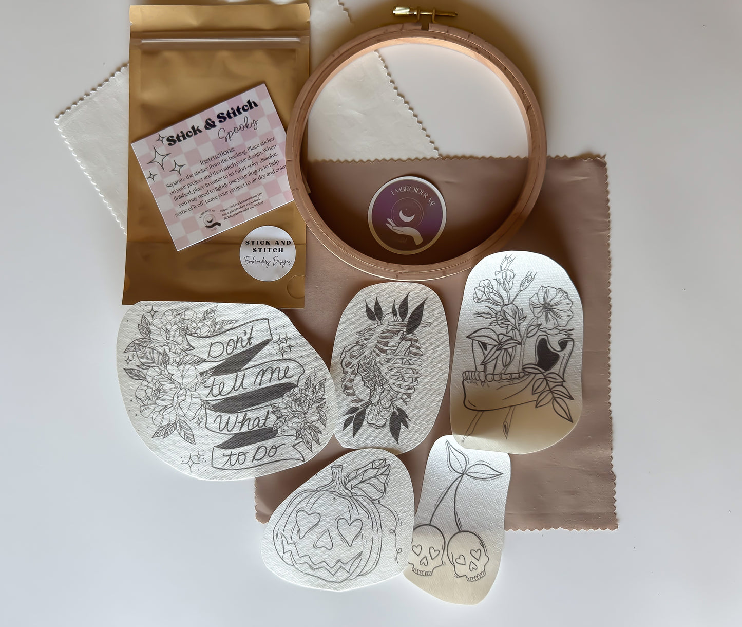 Spooky Stick & Stitch Embroidery Pack