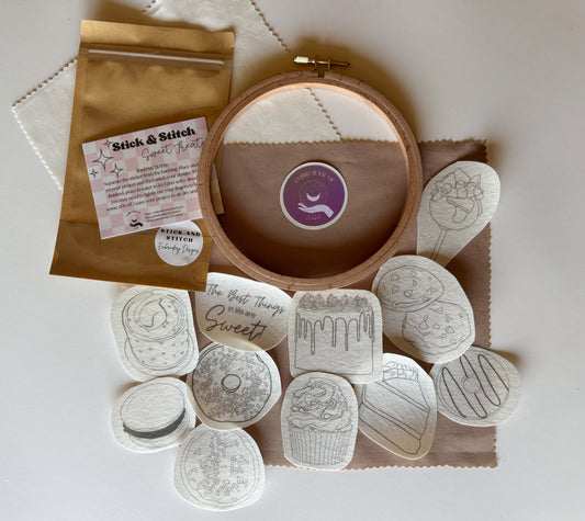 Sweet Treats Stick & Stitch Embroidery pack