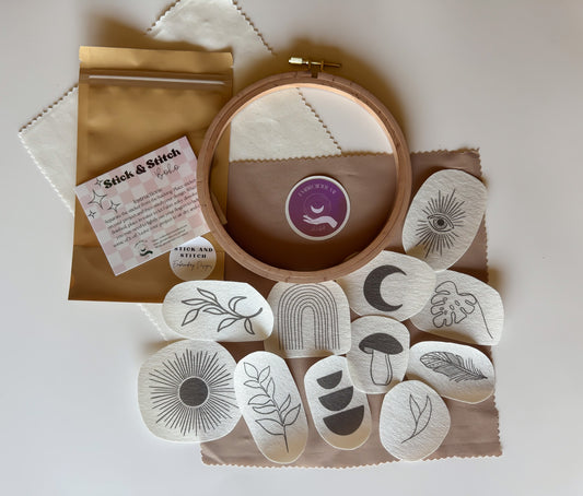 Boho Stick & Stitch Embroidery pack