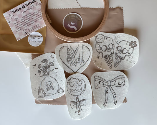 Spooky Treats Stick & Stitch Embroidery Pack